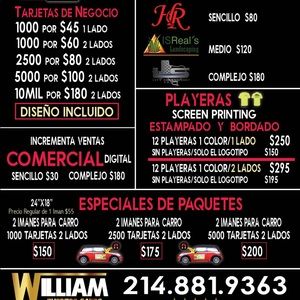 Tarjetas de presentación